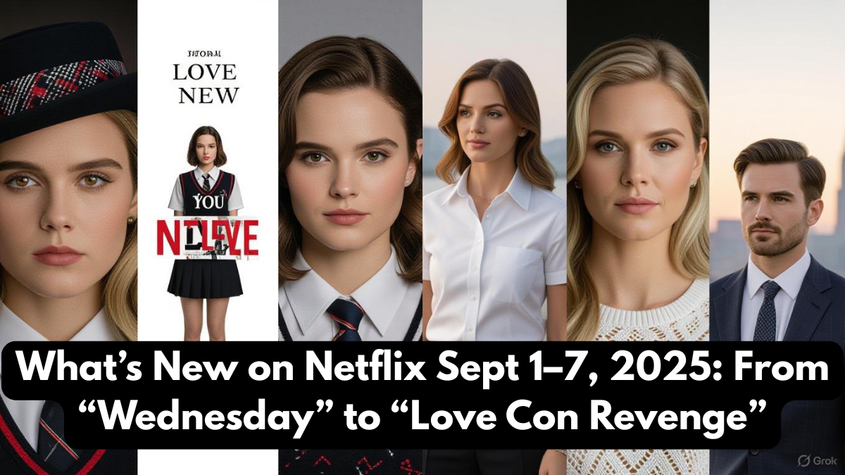What’s New on Netflix Sept 1–7, 2025: From “Wednesday” to “Love Con Revenge”